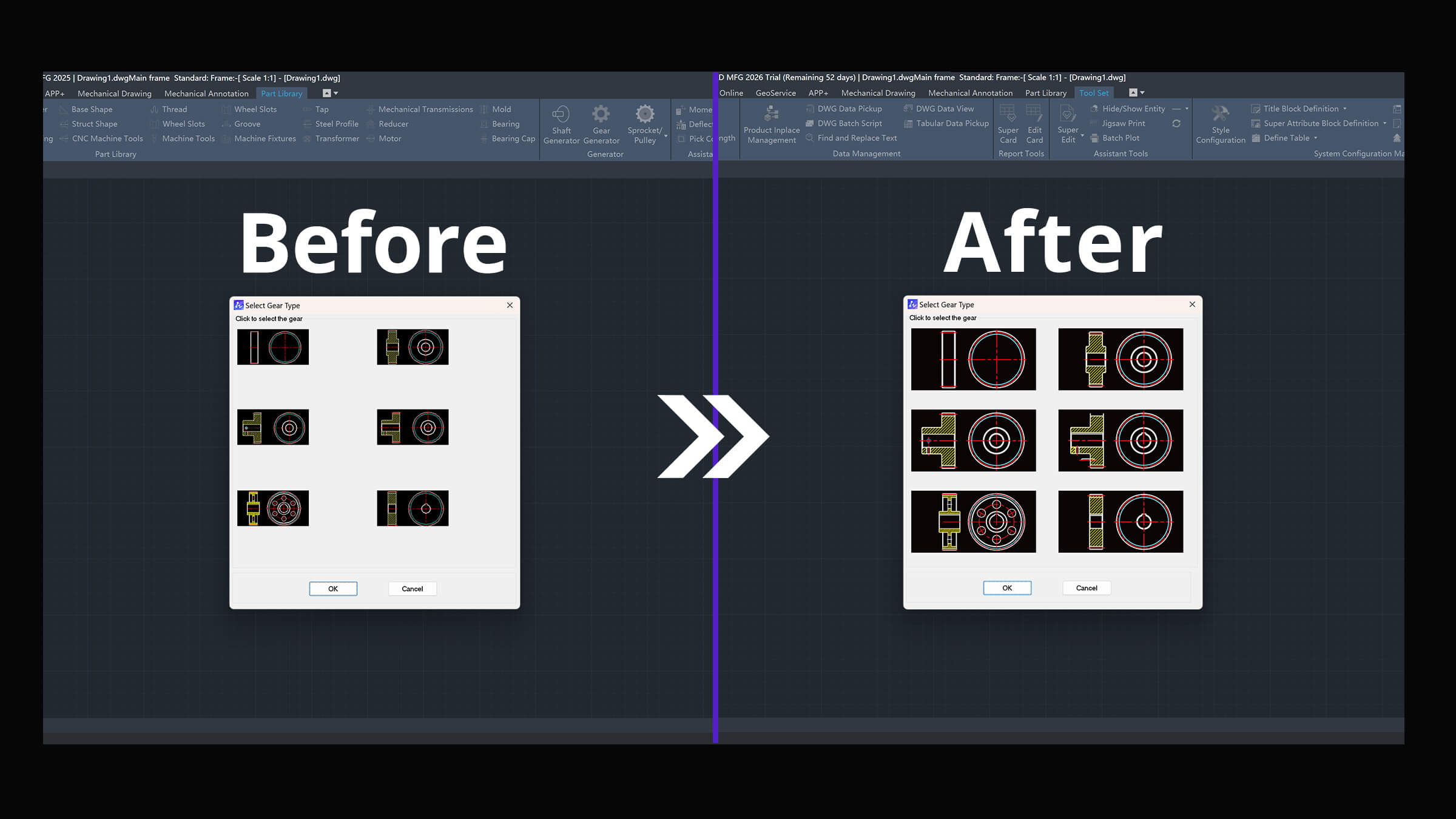 Adaptace na 4K obrazovky v ZWCAD MFG 2026