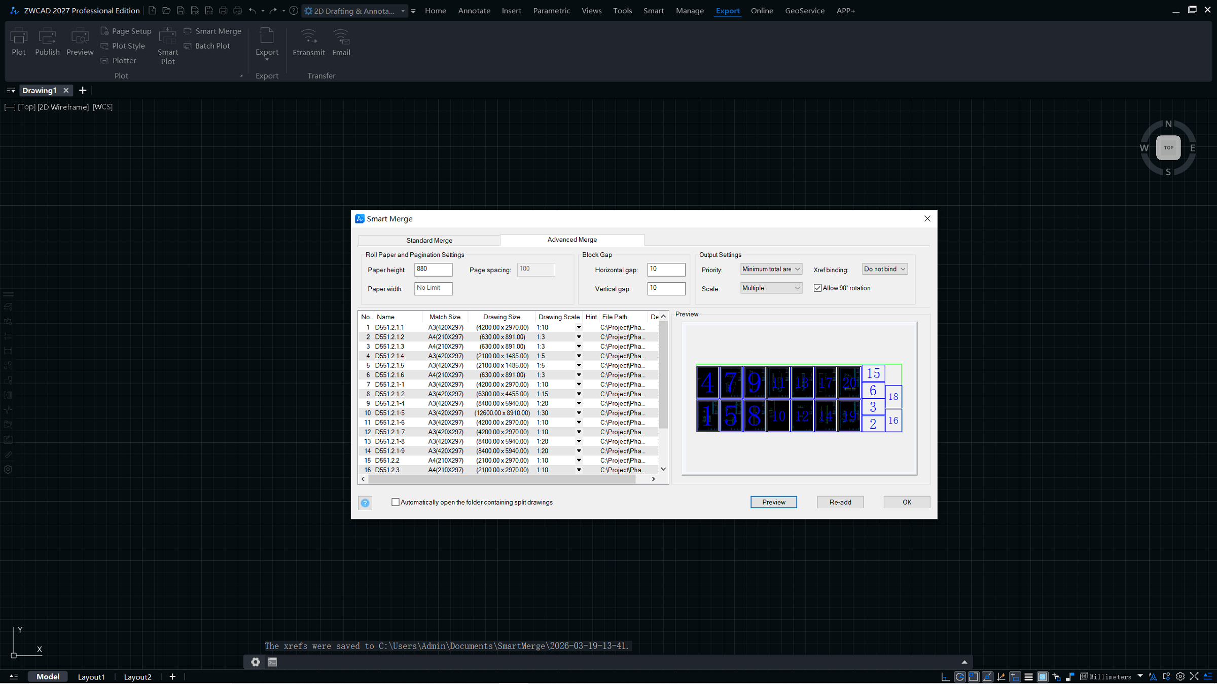 Inteligentní sloučení v ZWCAD 2027