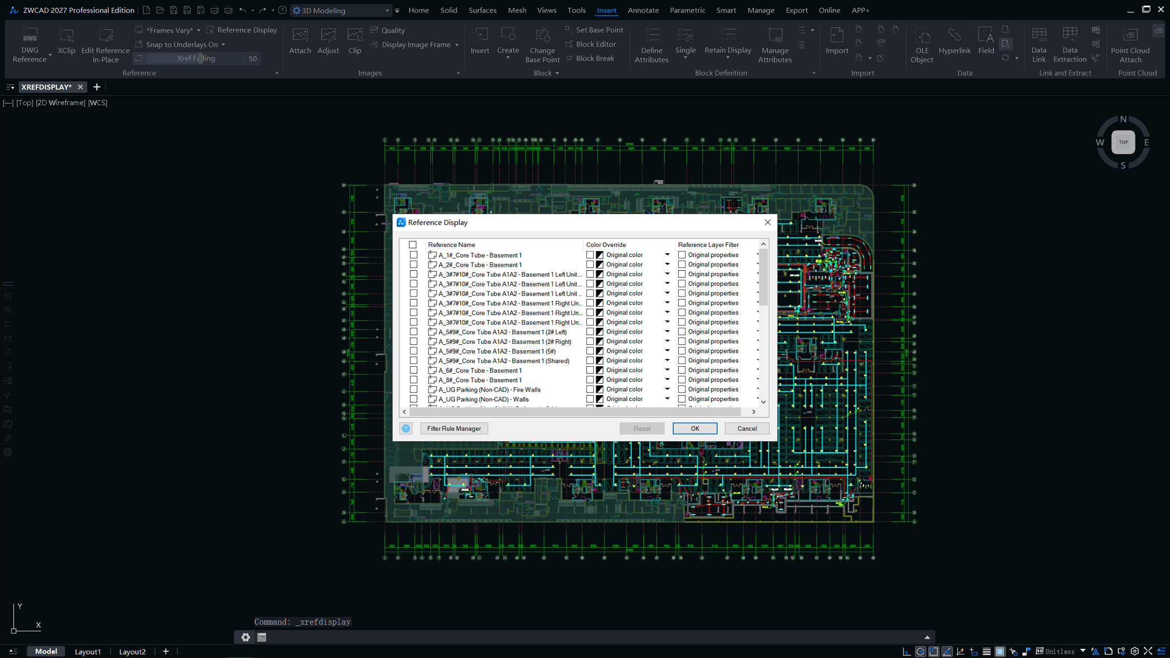 Zobrazení externích odkazů v ZWCAD 2027