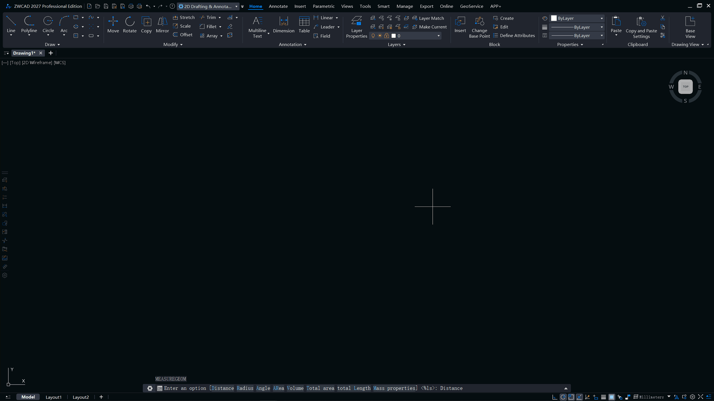 Optimalizace funkce Measuregeom v ZWCAD 2027