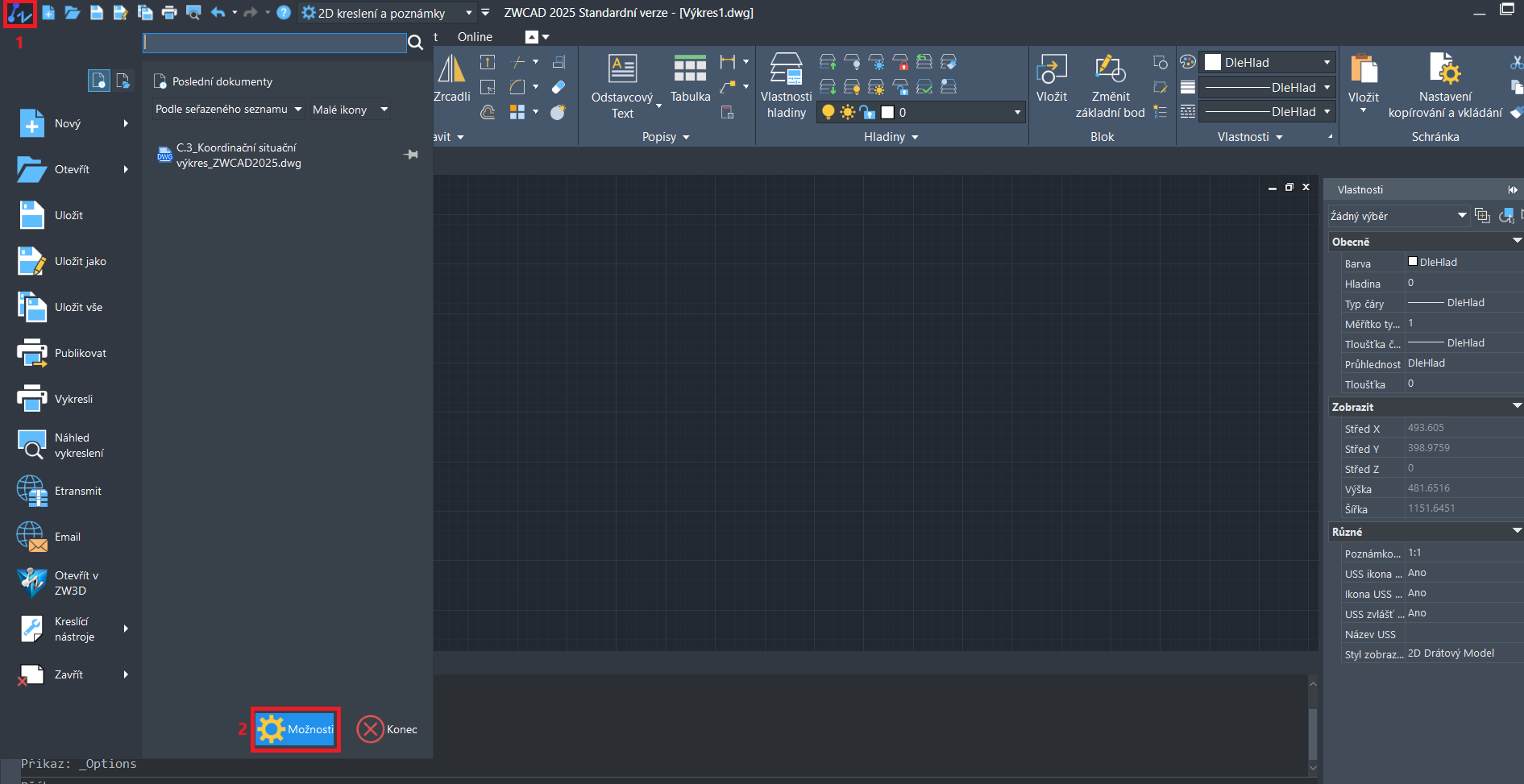 Instalace GGMenu do ZWCAD - krok 1