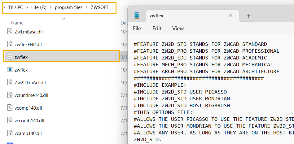 Nastavení síťových licencí ZWCAD - 1