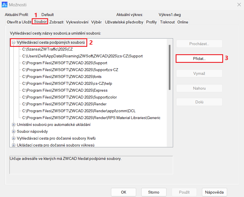 Instalace GGMenu do ZWCAD - krok 2