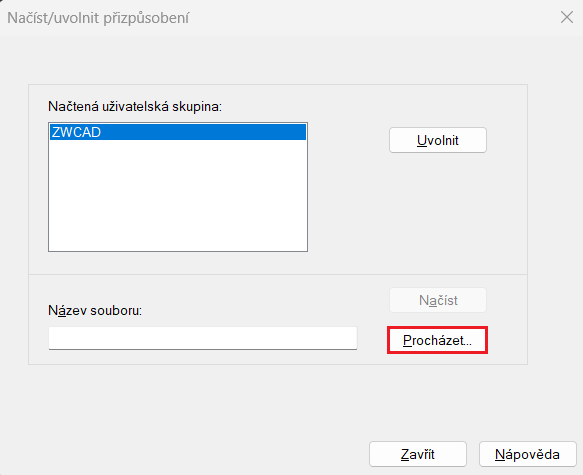 Instalace GGMenu do ZWCAD - krok 5