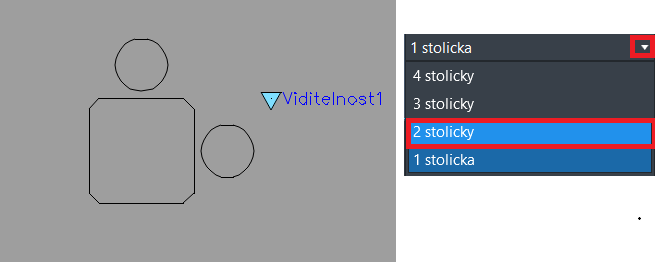 Dynamické bloky - viditelnost, krok 7