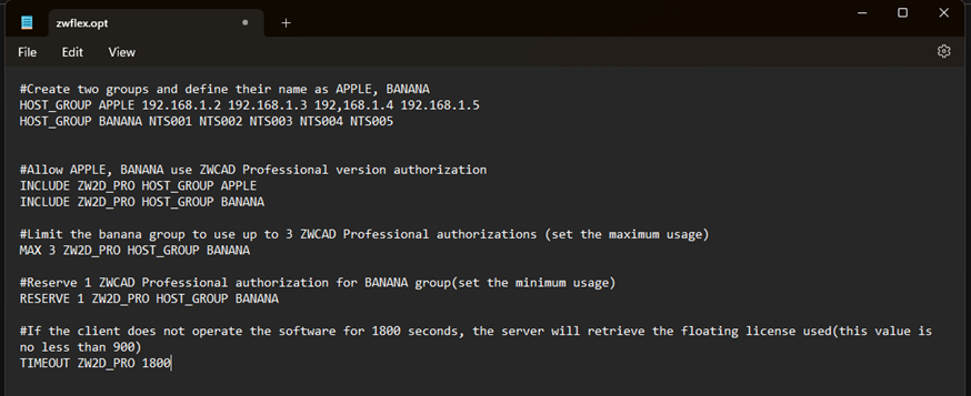 Nastavení síťových licencí ZWCAD - 8