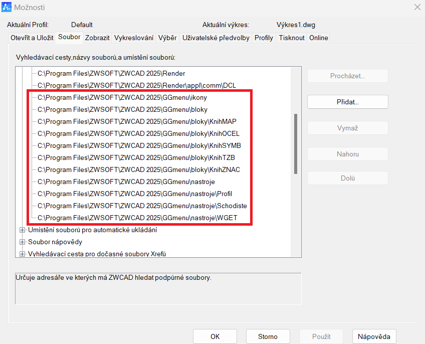 Instalace GGMenu do ZWCAD - krok 3a