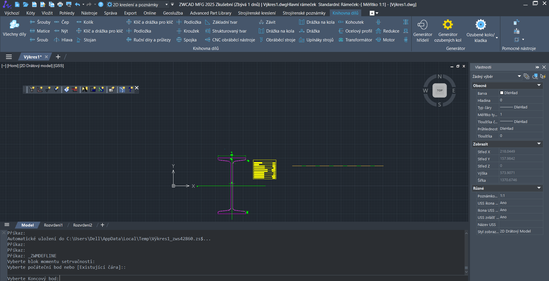 Statická analýza v ZWCAD MFG - krok 9