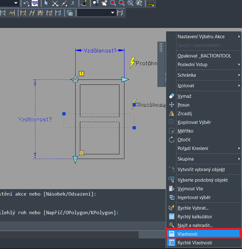 Dynamické bloky - protažení, krok 22