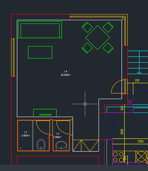 Vložené popisy ve výkresu