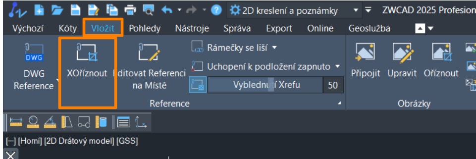 XOříznout - Extrení reference