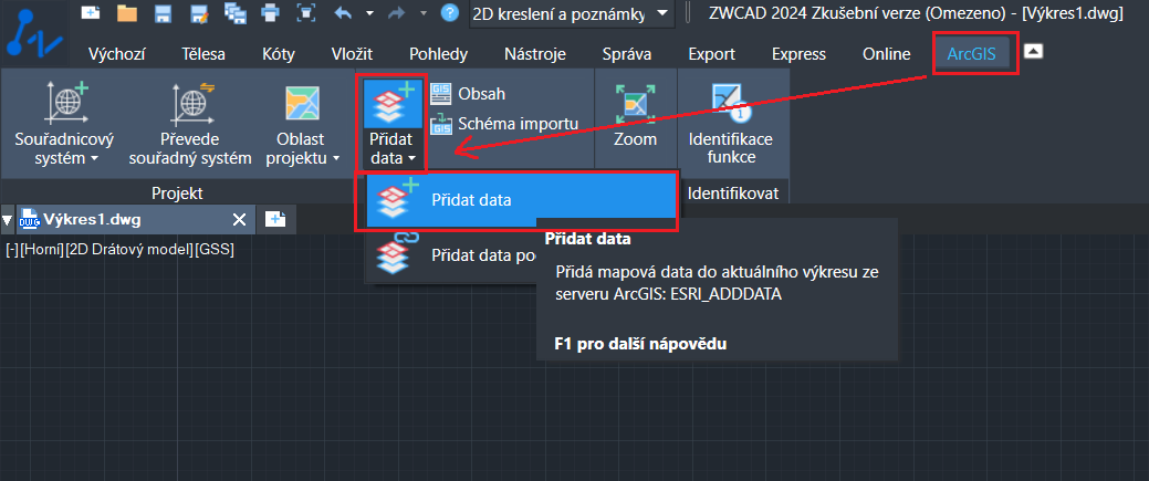 Přidat data