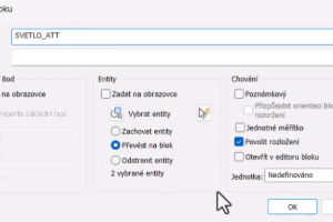 Bloky a atributy bloků v ZWCAD